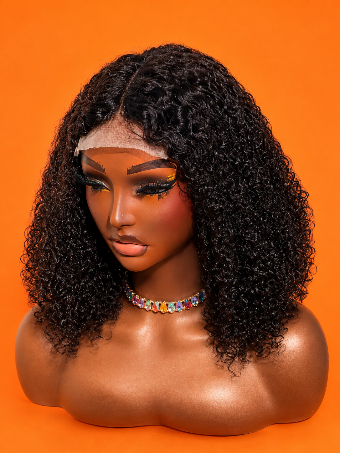 100% Human Hair Deep Water Wave Bob Wig #1
