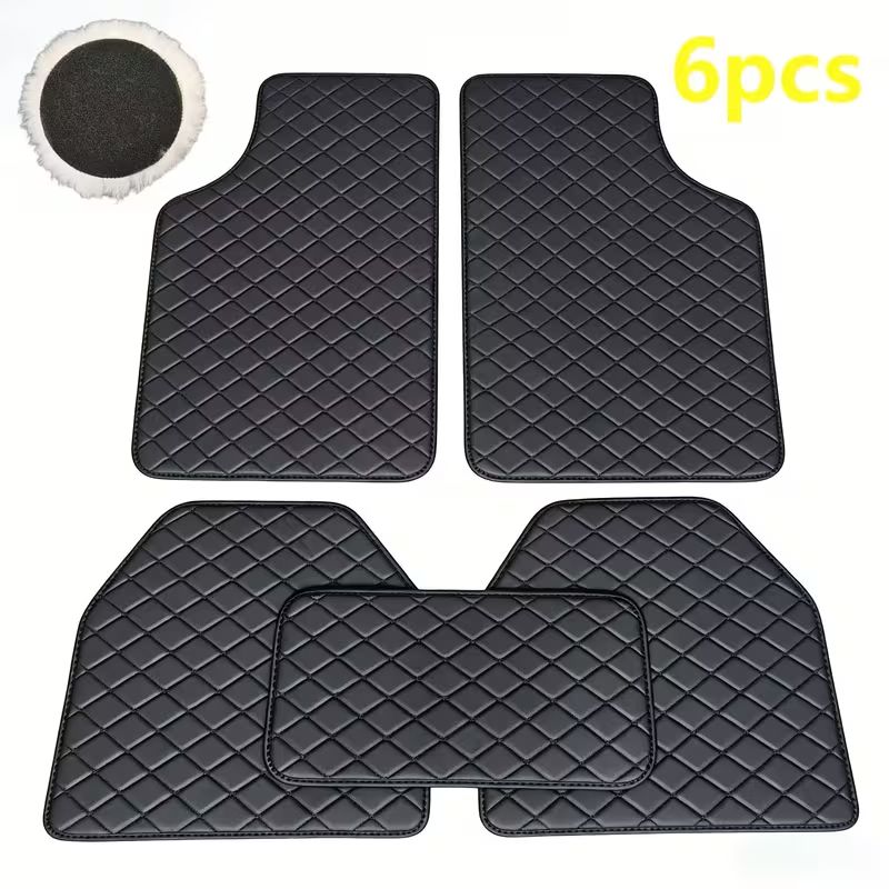 Car Floor Mats And 1pc Car Cleaning Plate